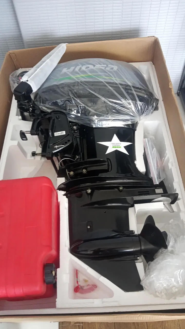 Motor de Popa 0Km Hidea 40HP 2T Part Elétrica - Desconto PIX ou até 12x cartão