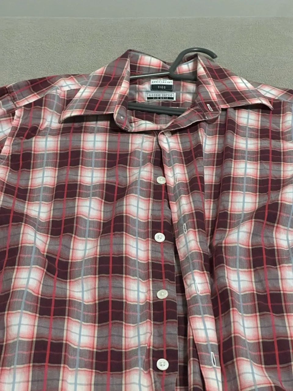 Camisa Manga longa, Marca ZAK, Algodão Egípcio  - Foto 4