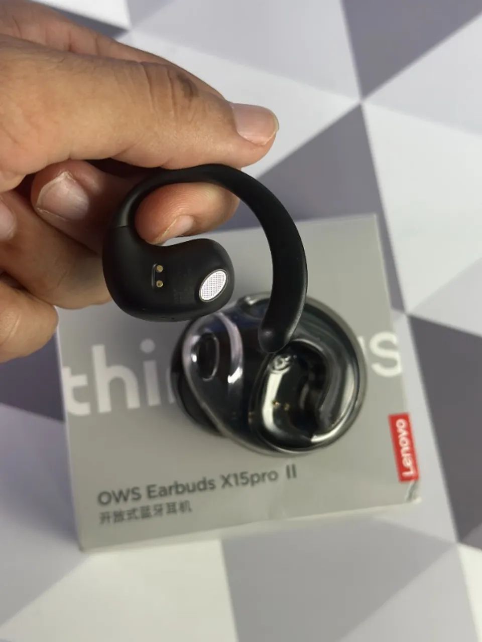 Fone de ouvido Lenovo X15 pro 2 com alça lado direito  - Foto 3