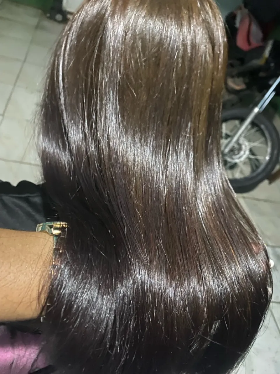 Selagem orgânica cabelo liso e brilhante atendo a domicílio