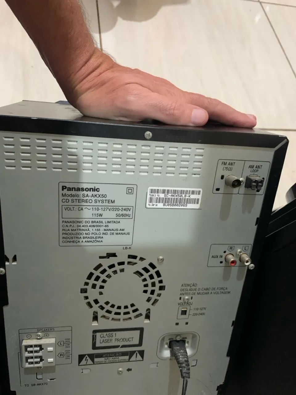 Mini System Panasonic SA-AKX50 - 600W RMS de Potência com Super Woofer e Memória Interna - Foto 3