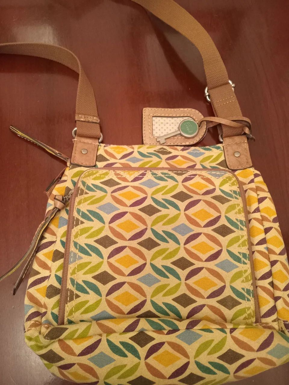 Bolsa Fossil Floral Colorida crossbody shoulder - Foto 3