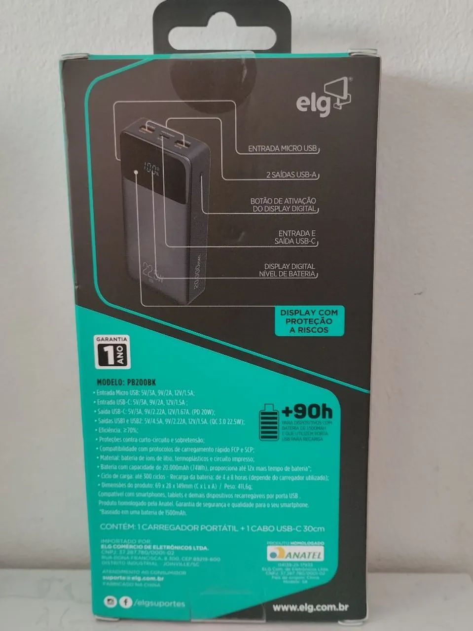 Power Bank Elg 20.000 MAh  - Foto 4