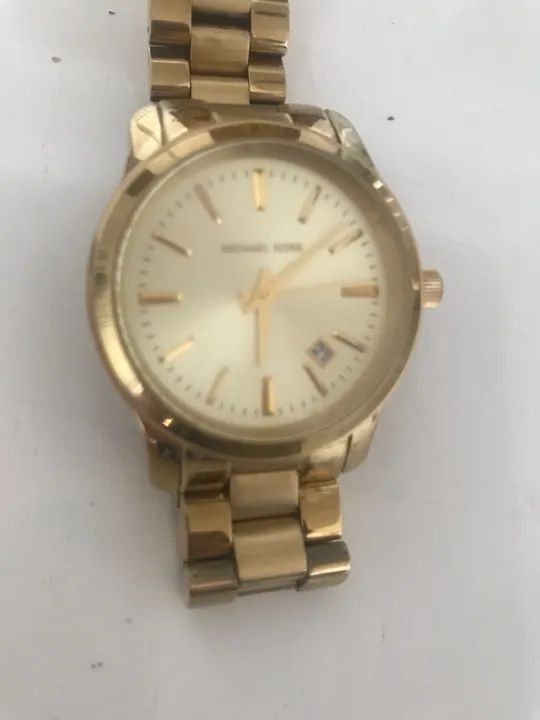 Relógio Michael Kors dourado feminino - Foto 3