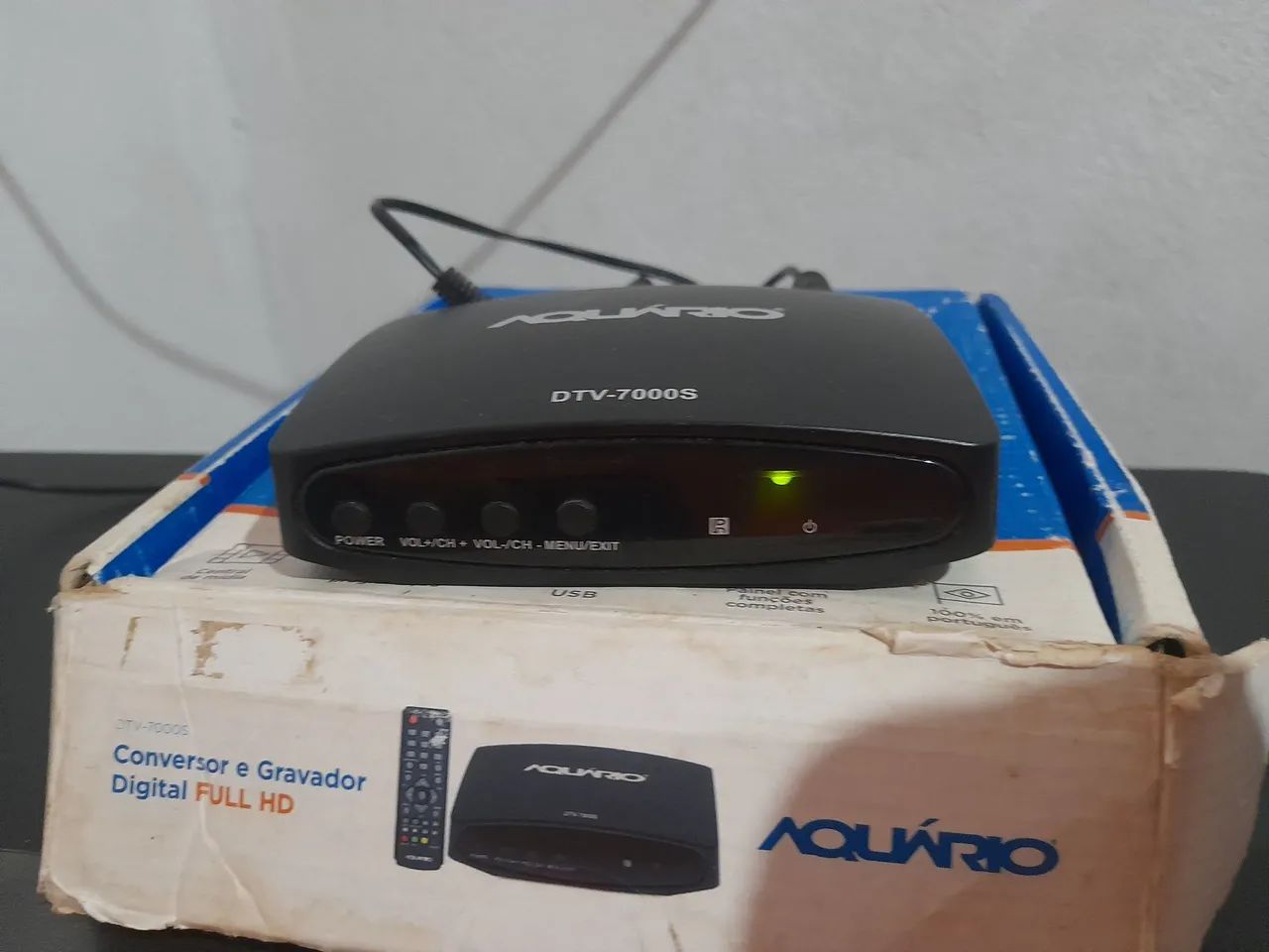 Conversor e Gravador Digital Aquário DTV-7000S Full HD
