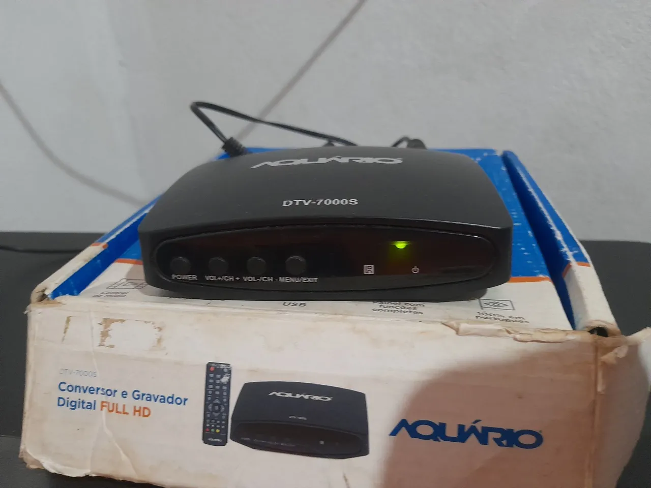 Conversor e Gravador Digital Aquário DTV-7000S Full HD