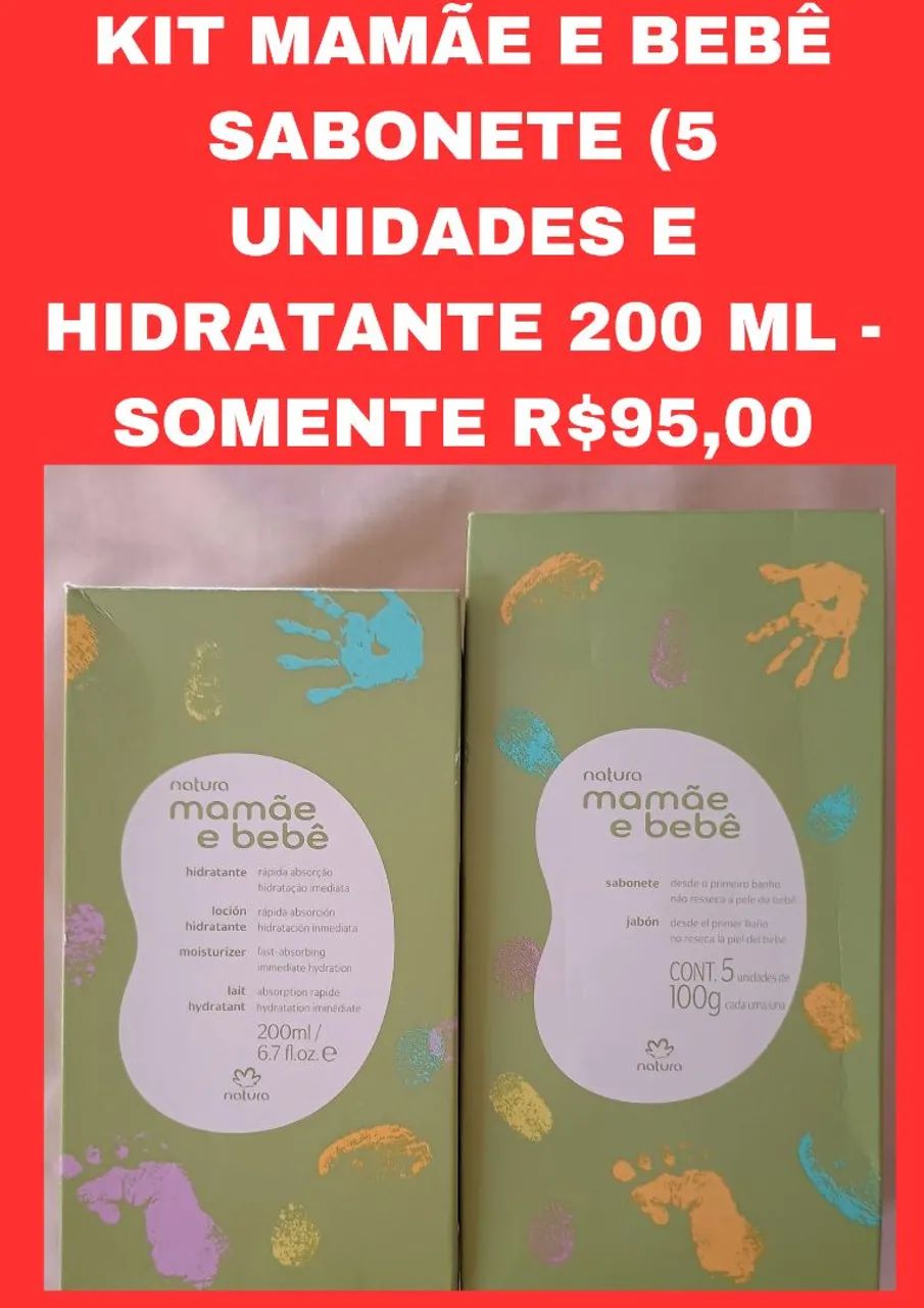 Kit Mamãe e Bebê Natura - Sabonete e Hidratante - Foto 3