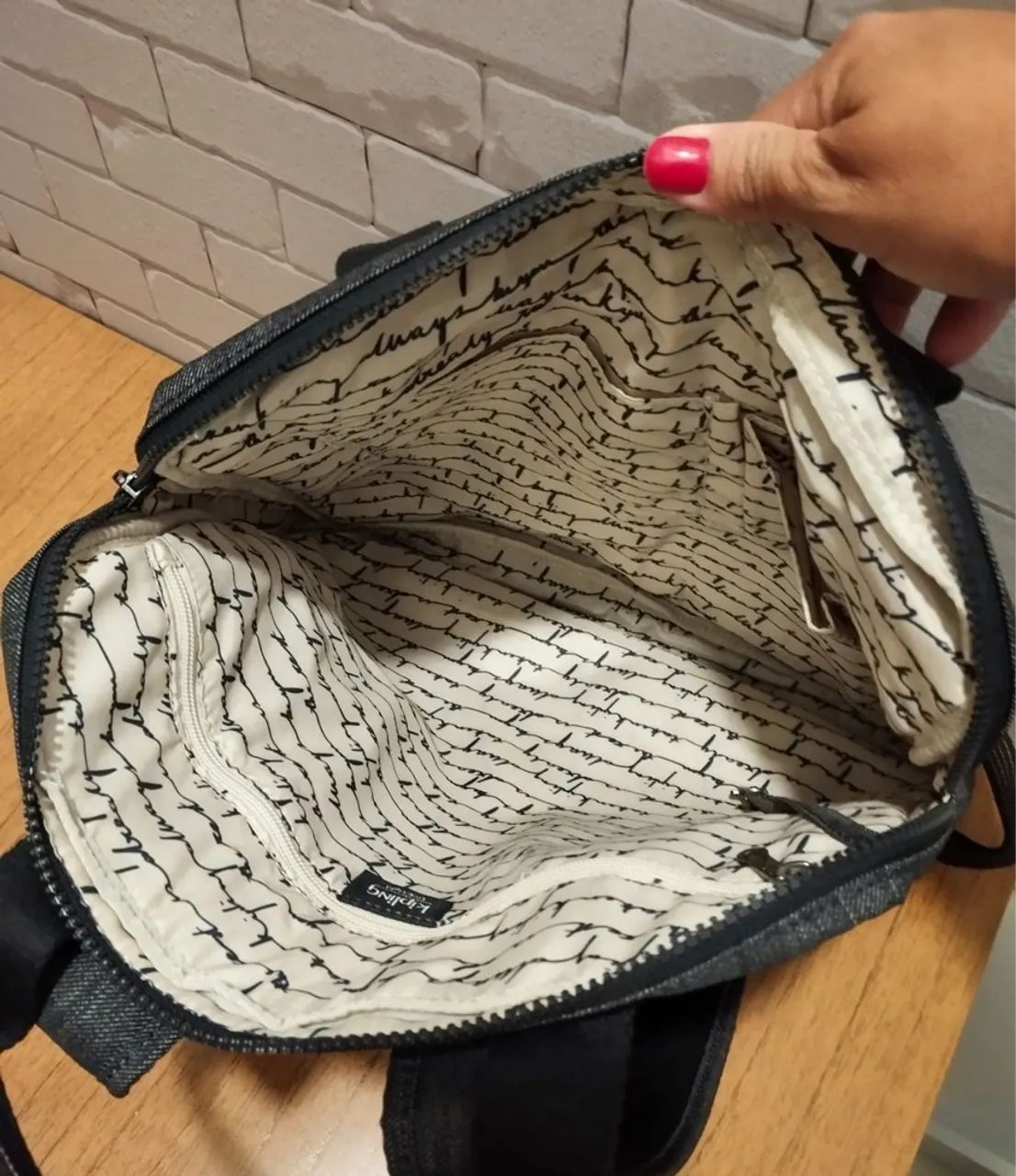 Bolsa Kipling Cinza Original - Foto 5