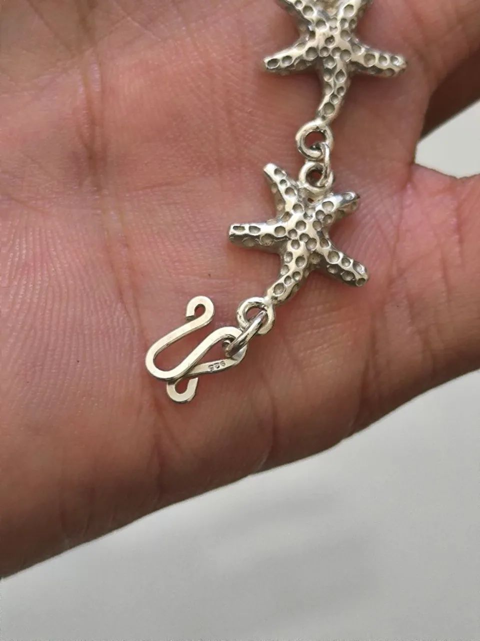 Pulseira estrela do mar em prata 925 - Foto 2