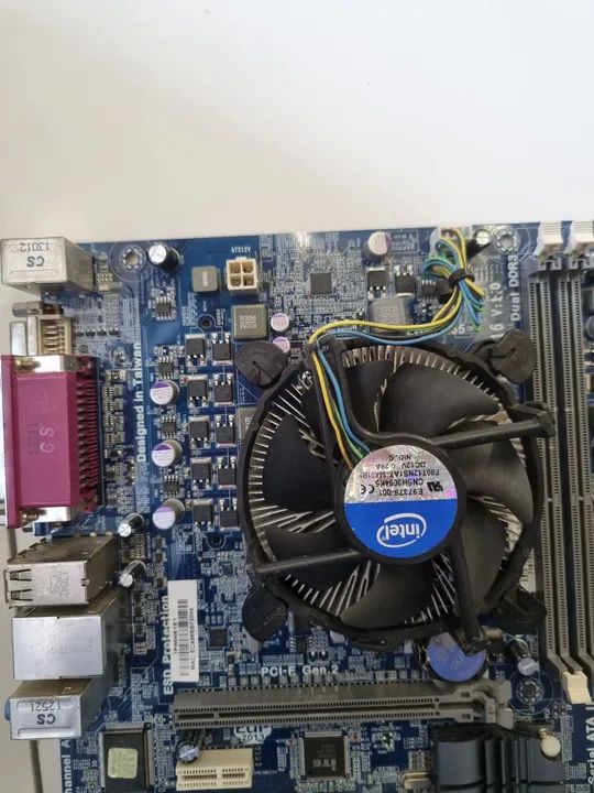 Kit Placa Mãe ECS H61H2-M16 Intel Pentium G2030 Cooler e Espelho Eco Eletron  - Foto 4