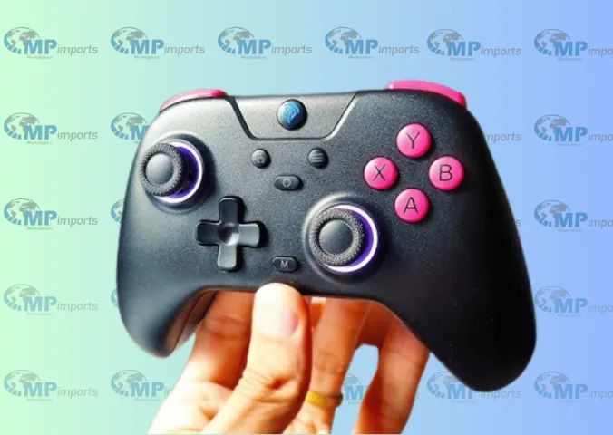 Loja MP Imports: Controle de jogo multiplataforma EasySMX® X05 com joysticks de efeito Hal - Foto 3
