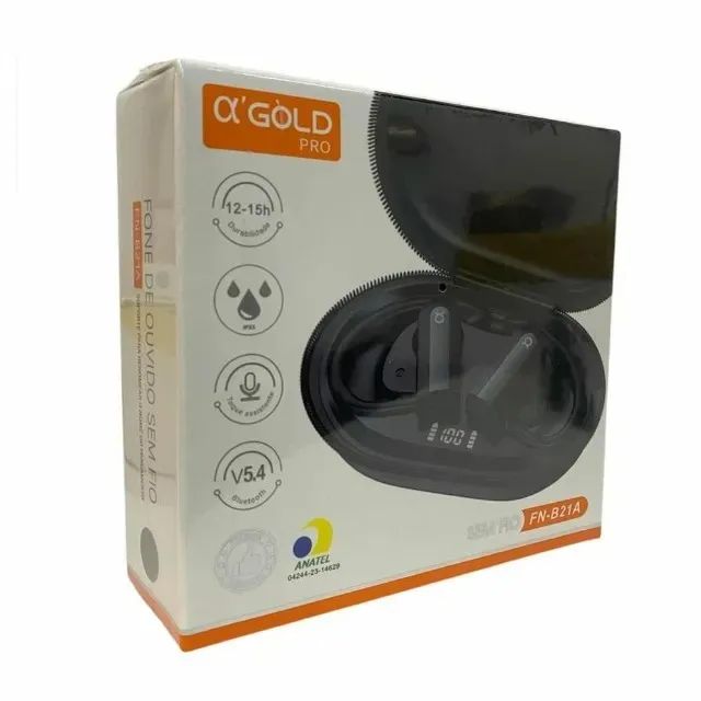 Fone De Ouvido Bluetooth -Esportivo- fnb21 Gold Loja Coimbra Computadores Entregamos - Foto 4