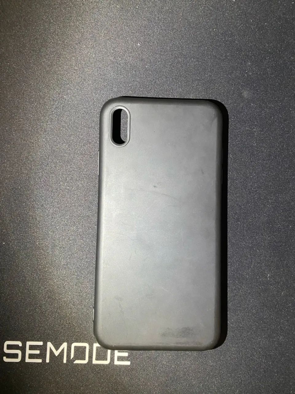 Capa de silicone preto para iPhone XS Max