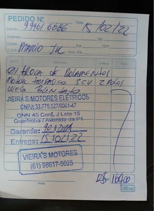 Motor WEG trifásico 5 CV de indução  alta rotação.  BARATO - Foto 2