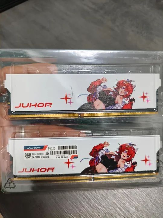 Memória RAM JUHOR<br>2x8 DDR4 3600mhz<br>Novas - Foto 2