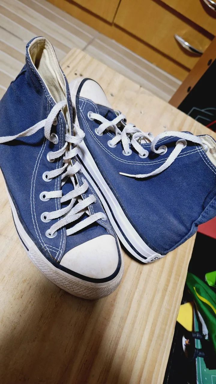 Tênis Converse All Star Infantil Azul - Tamanho 34 - Foto 3