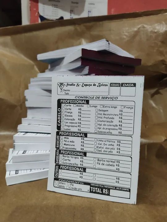 Comandas de mesa - Blocos de Pedido para churrascaria, padaria, LANCHONETE E MUITO MAIS  - Foto 2