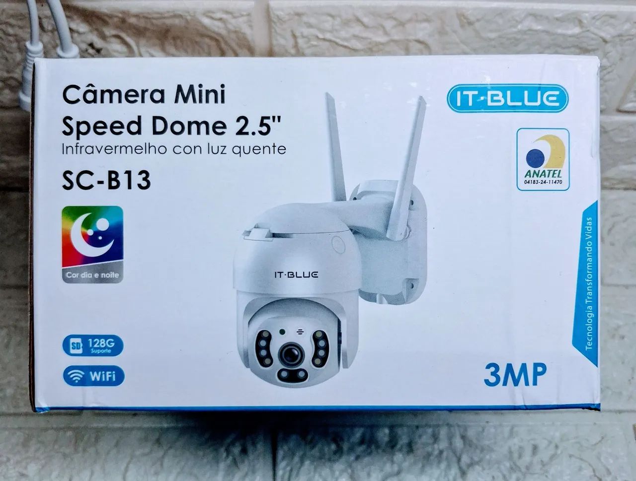 Câmera Mini Speed Dome externa  3 megapix. 