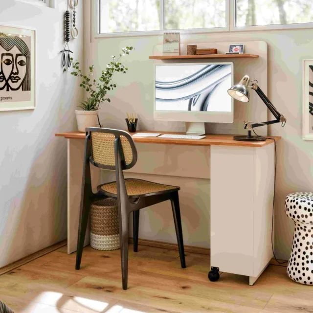 Escrivaninha em L, 1,30 cm  EJ Móveis,  Pronta Entrega 