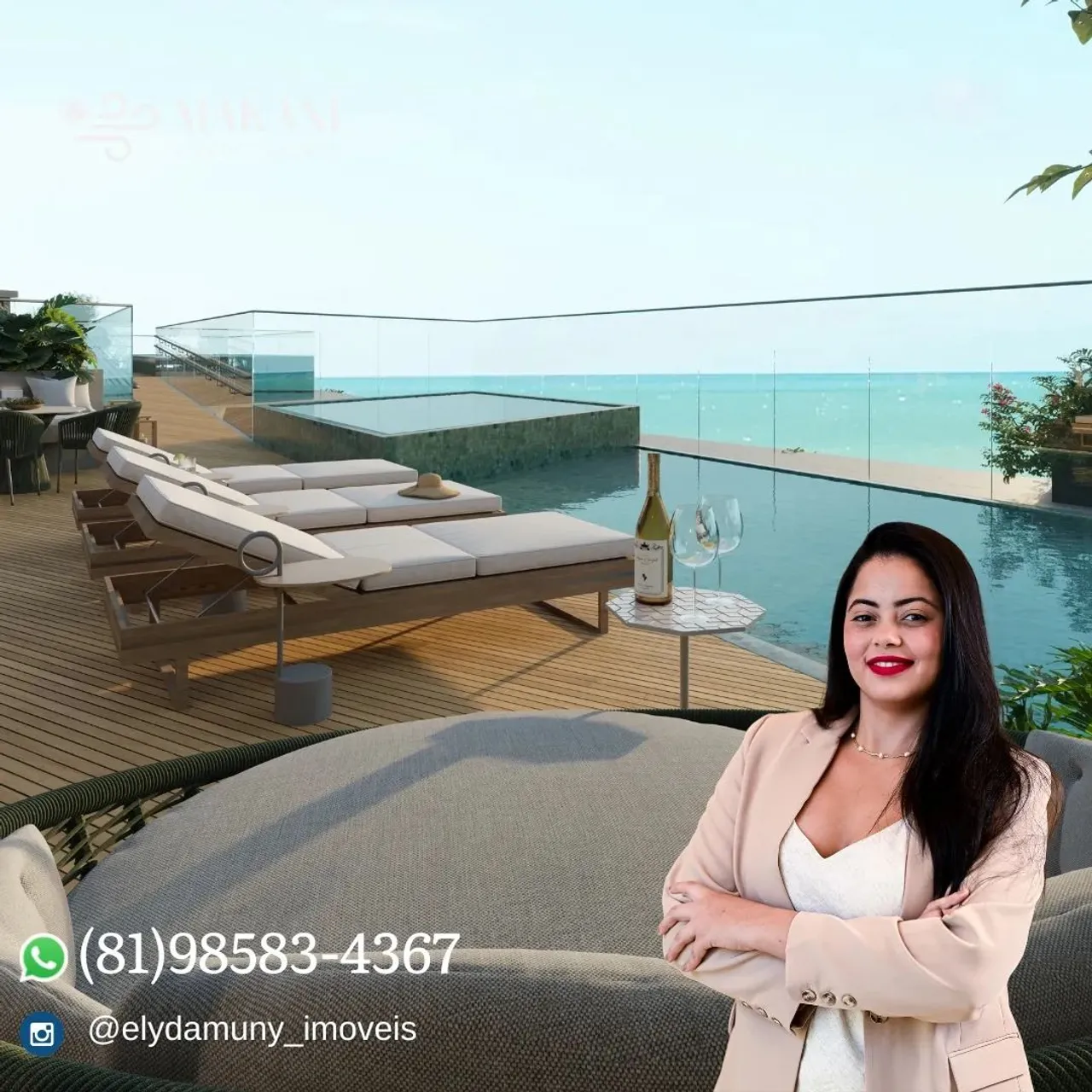 Oportunidade de Flats Studios para investidor na Praia Dos Carneiros | Lazer completo
