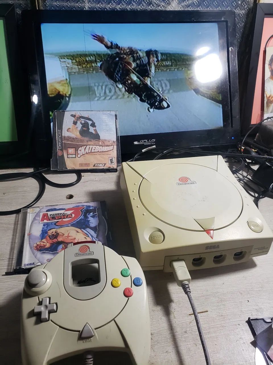 Dreamcast com controle e jogos - Foto 3