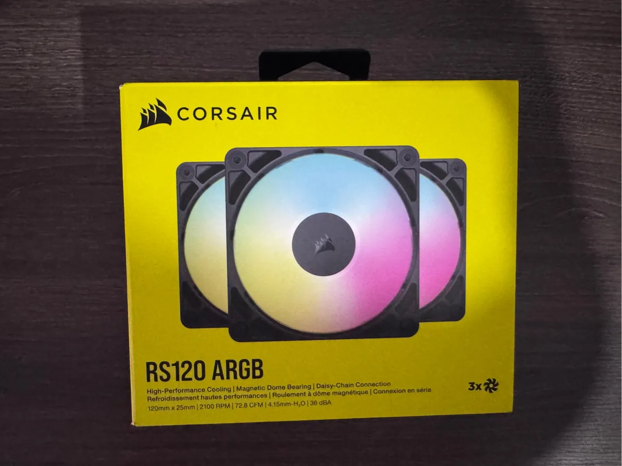 Corsair RS120 ARGB - Kit com 3 Ventoinhas