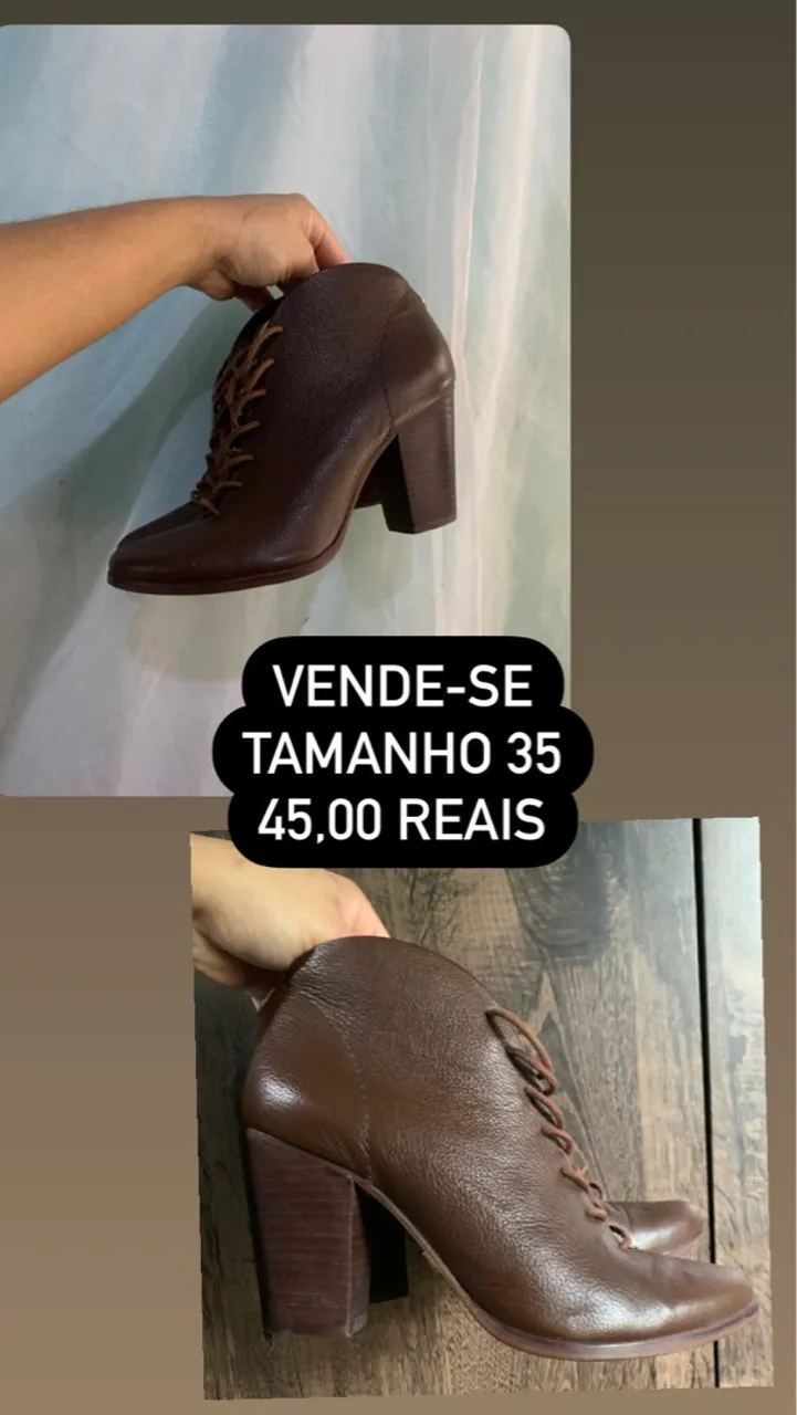 Bota Feminina Marrom - Tamanho 35