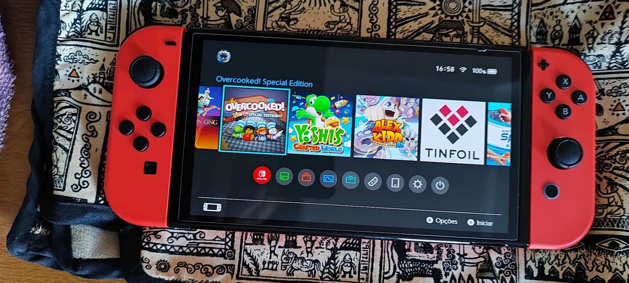 Nintendo switch OLED Edição Mario -DESBLOQUEADO