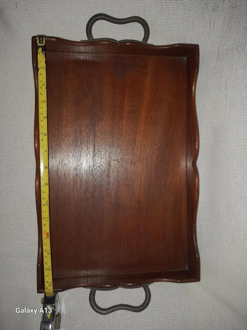 Antiga Bandeja em madeira nobre - Foto 6