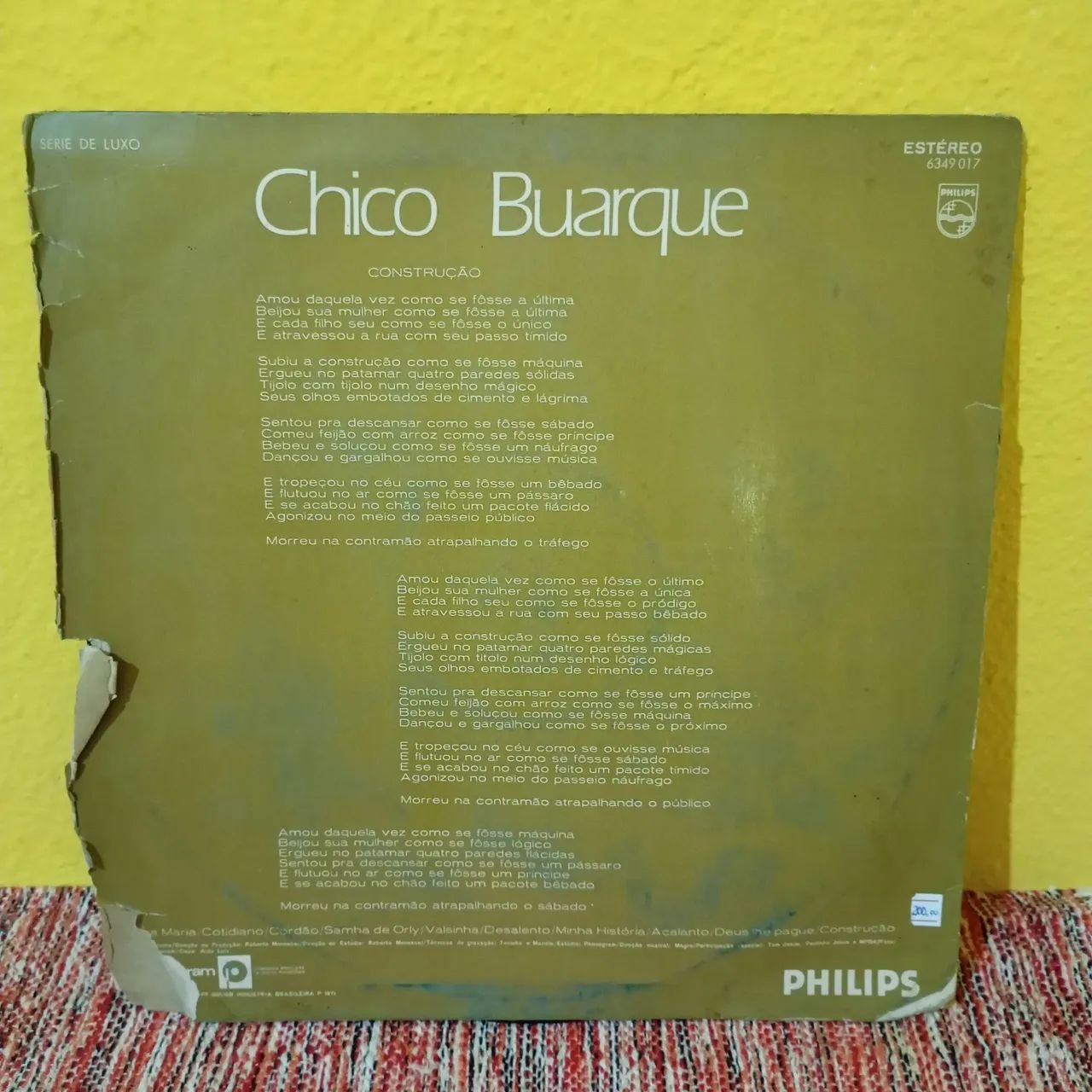 Vinil  CONSTRUÇÃO Chico Buarque  - Foto 2