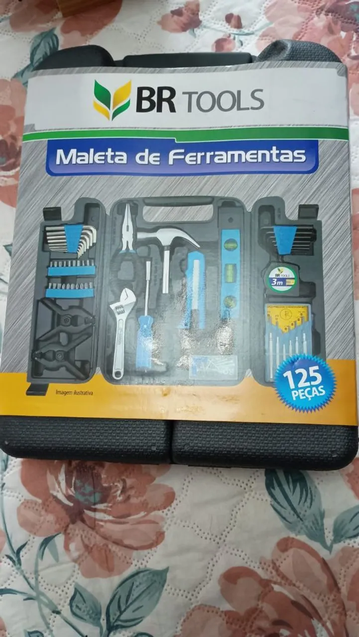 Maleta de Ferramentas BR Tools 125 Peças - Nova