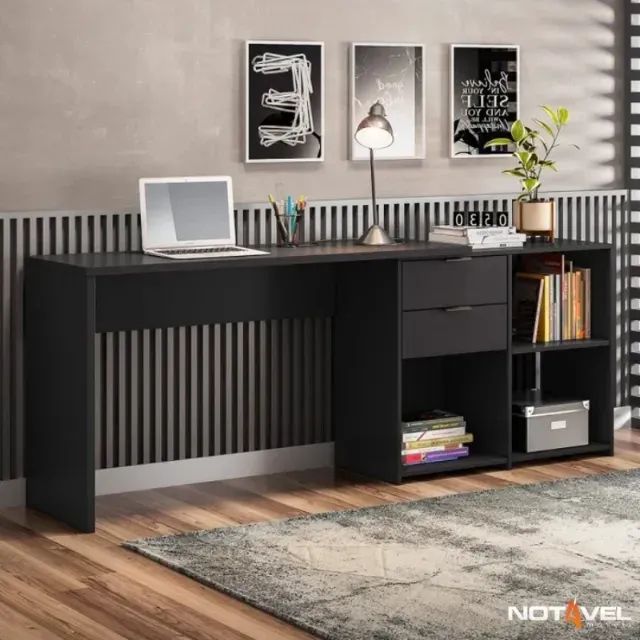 !!! FRETE GRATIS !!! Mesa Office NT 2060 2 Gavetas Larg. 2.00m - Notável - Foto 2