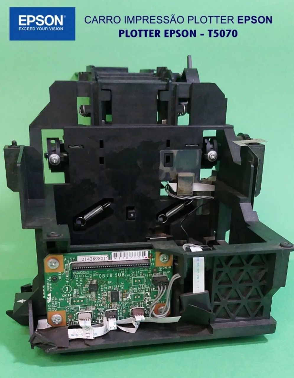 Carro De Impressão Plotter Epson T-5070 (Usado) - Foto 2