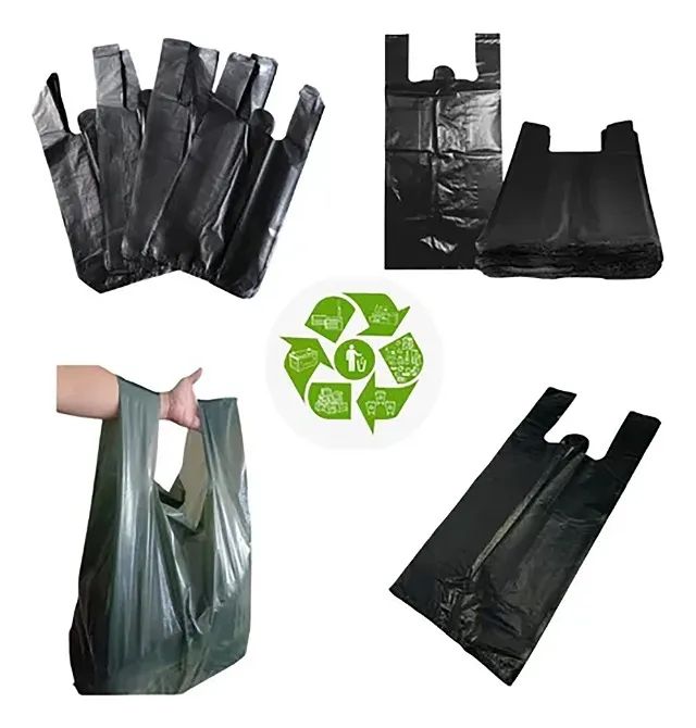 Sacola Reciclada Reforçada Preta Com 4kg Full Tamanho 40x50 - Foto 5