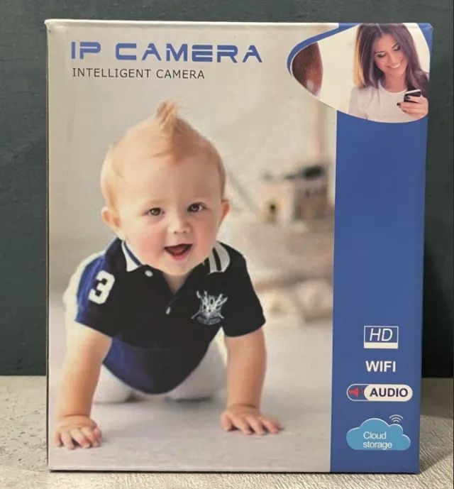 Câmera Wi-Fi Babá Eletrônica Acesso Pelo Celular Possui Alto-Falantes Visão Noturna Alarme
