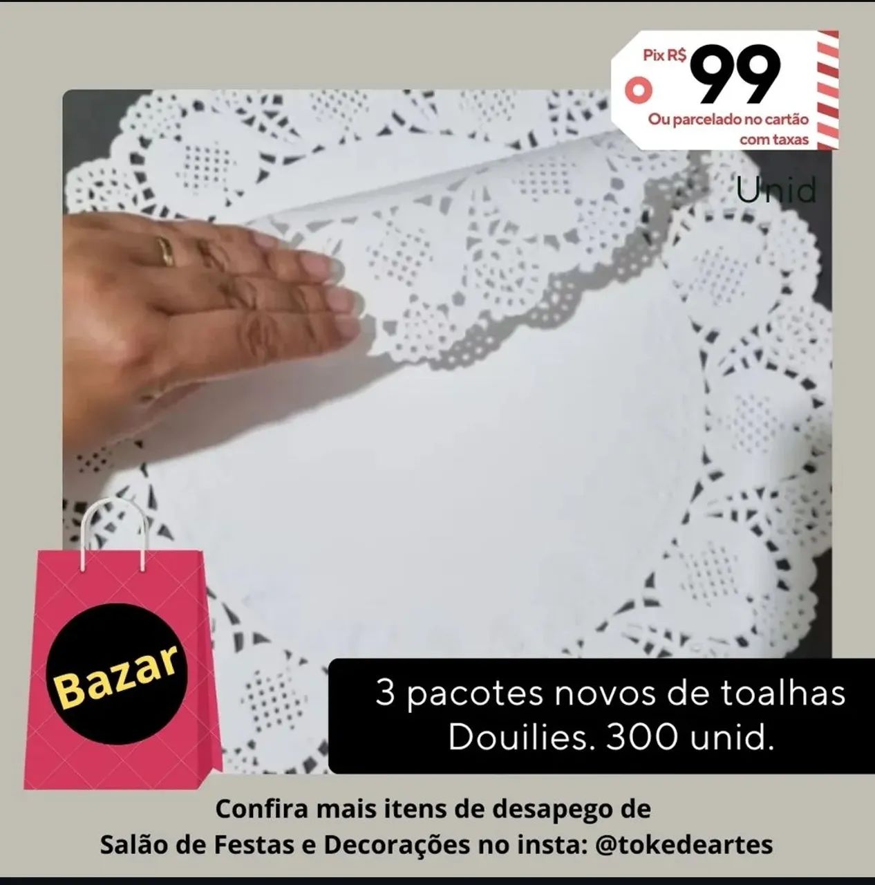 Papel rendado douilies 