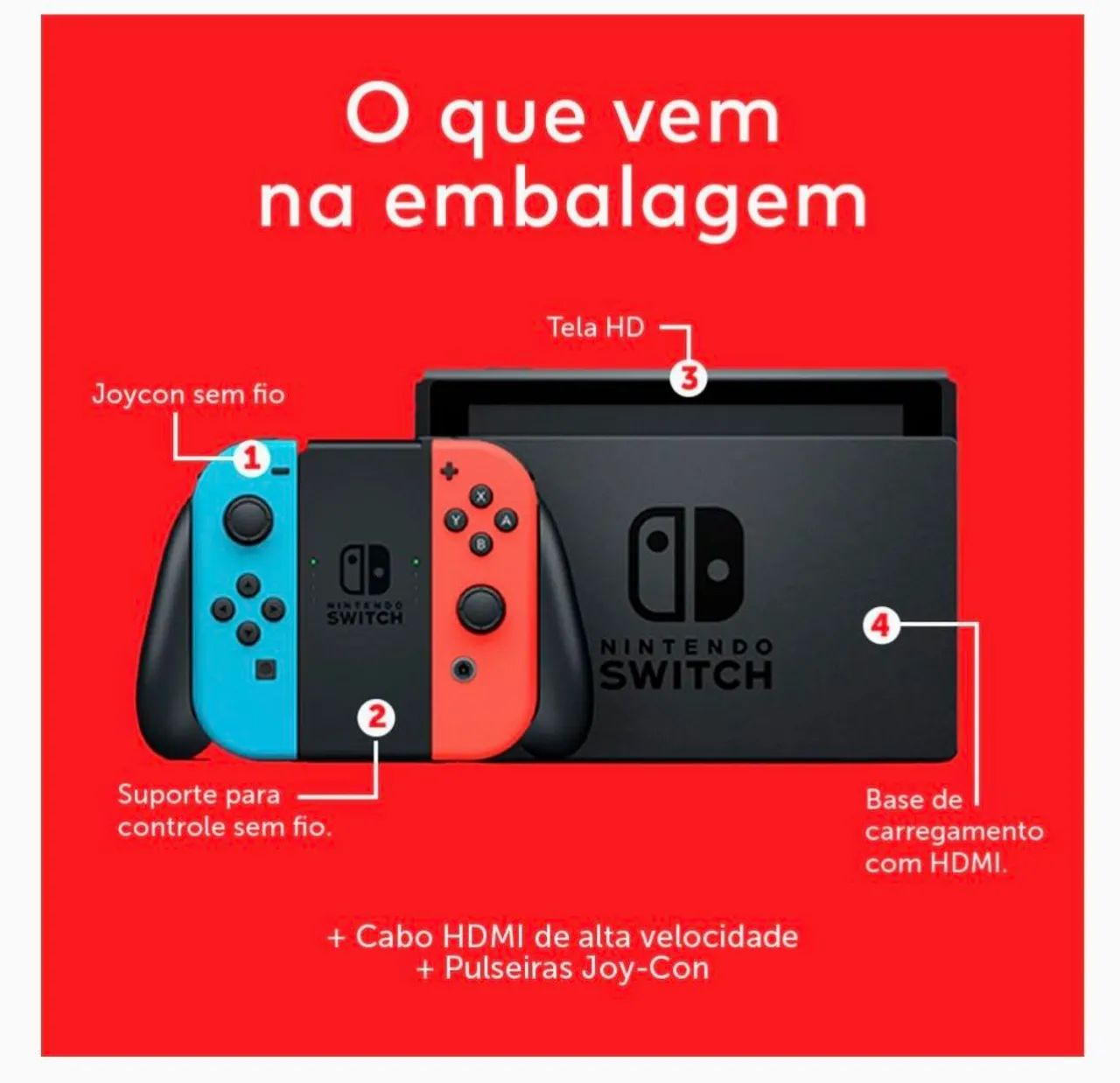 NITENDO SWITCH V2 - Completo e Seminovo - Foto 5