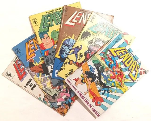 Lendas n° 1,2,3,4,5 e 6 - Minissérie Completa. Abril - 1988.