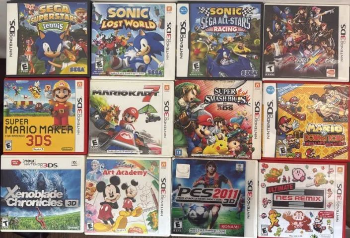 Jogos de Nintendo DS e 3ds