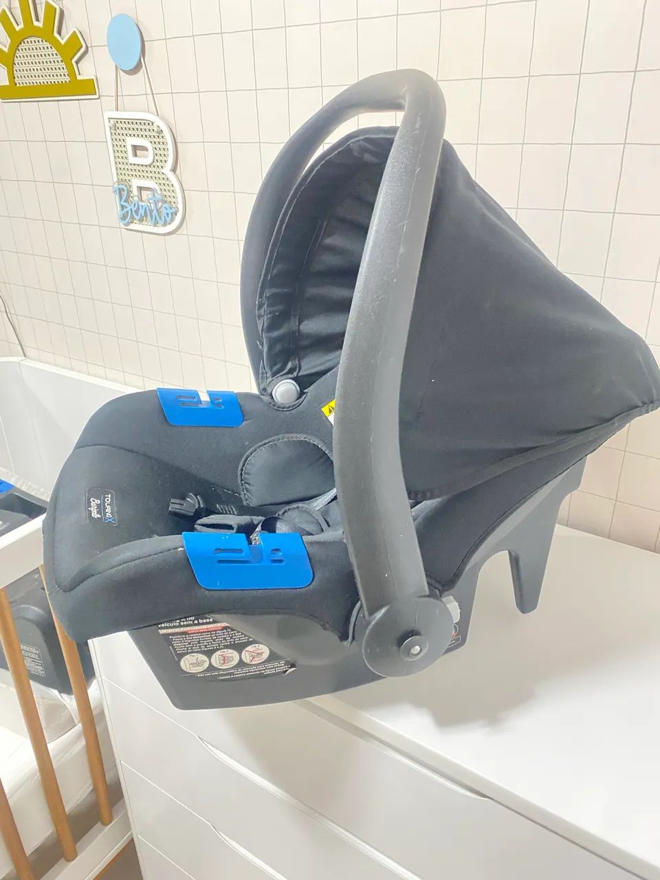 Conjunto bebê conforto Touring e Base - marca Burigotto - Foto 4