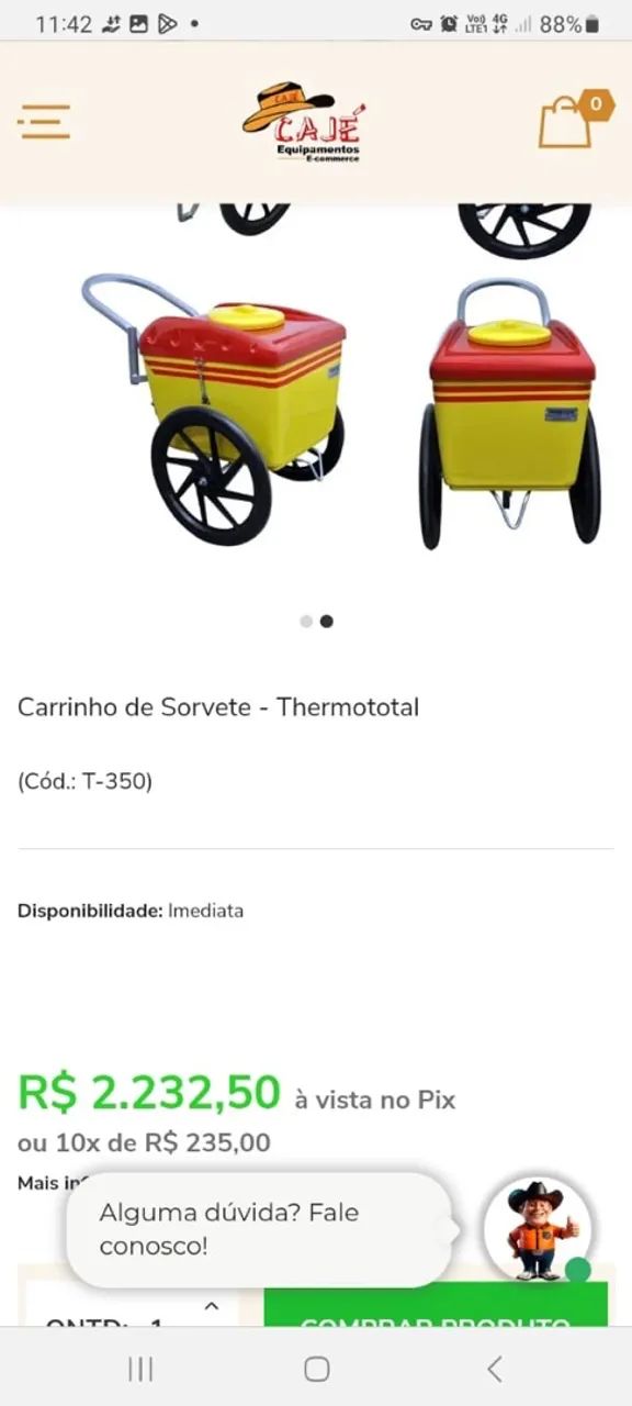 carrinho sorvete ZERADO - Foto 5