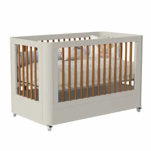 Berço Boom Slim Classic - 3 em 1: Berço/Mini Cama - Reller Areia - Foto 3