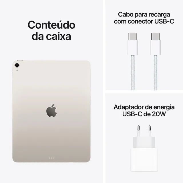 Apple 2025 iPad Air de 13 polegadas (Wi-Fi, 128 GB) - Luz das estrelas (M3) - Foto 2
