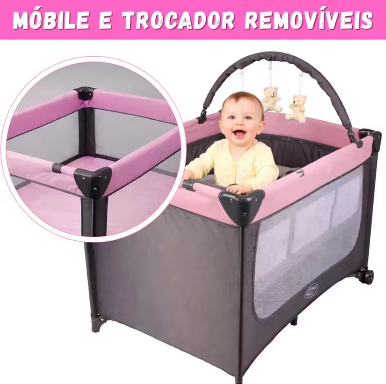 Chiqueirinho rosa de bebê  - Foto 2