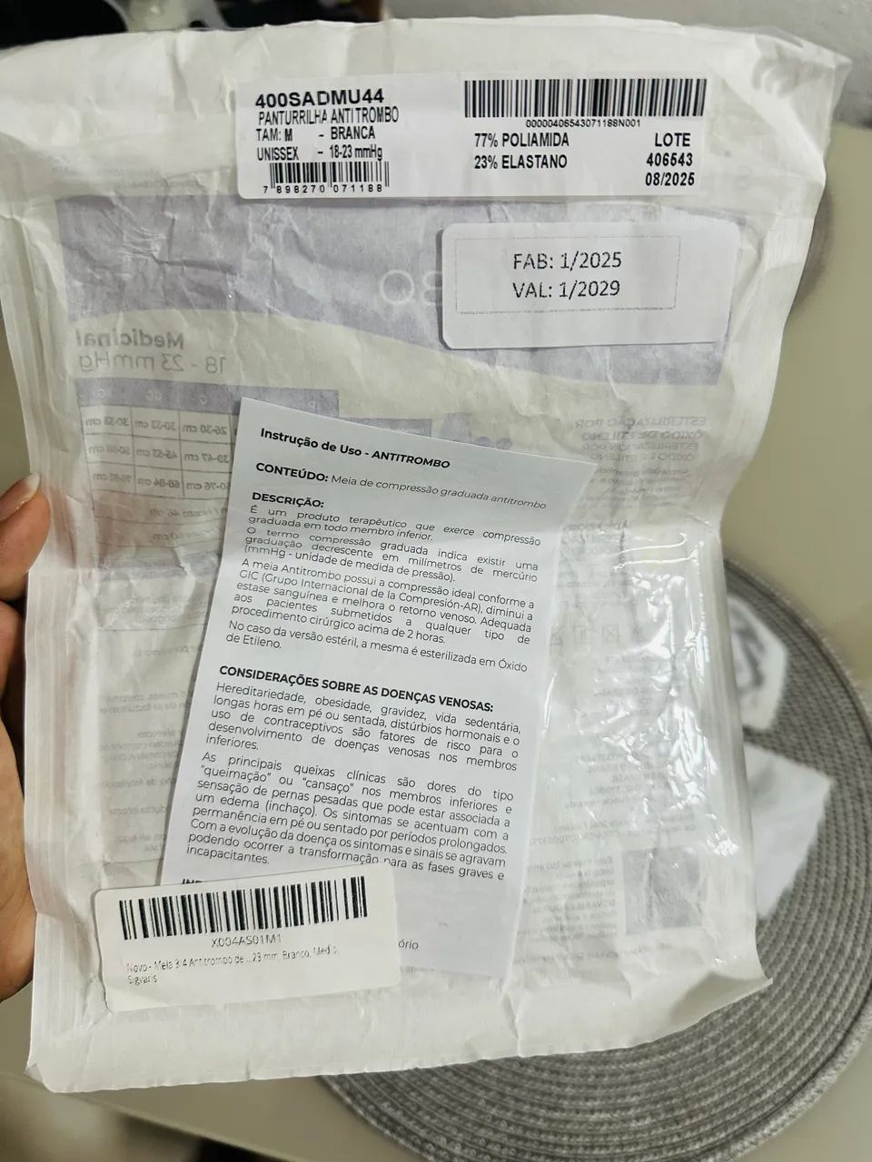 Meia antitrombo - Foto 4