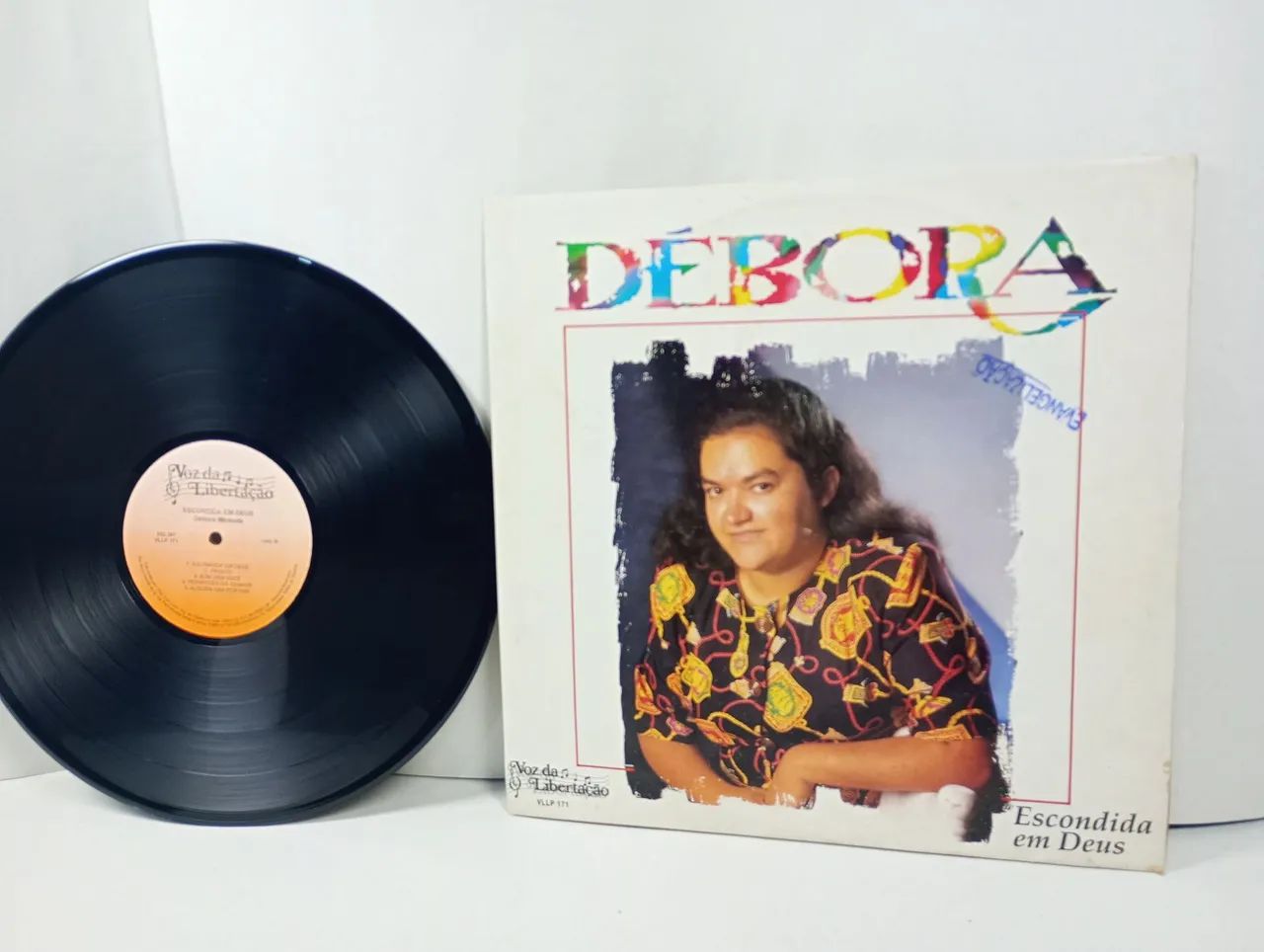 LP Vinil Débora Miranda - Escondida em Deus (1994) Voz da