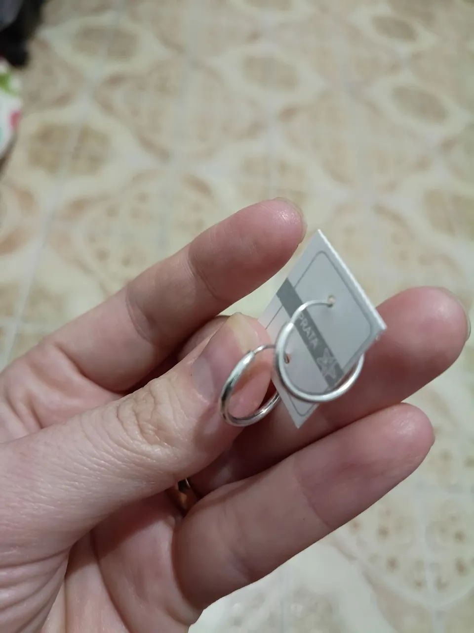 Brinco de Argola em Prata Legítima Teor 925 - Foto 3