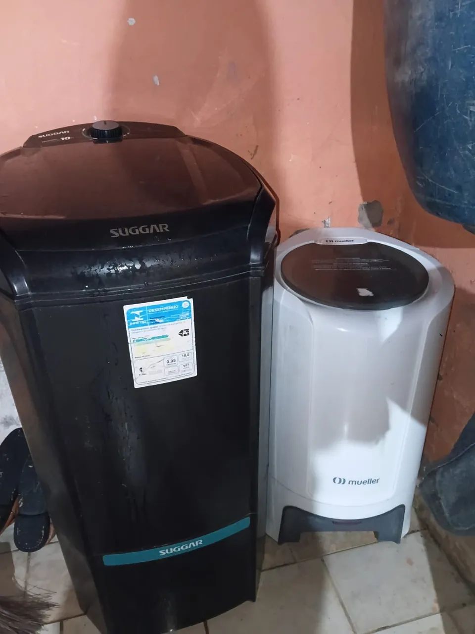 Combo de máquina de lavar e centrífuga