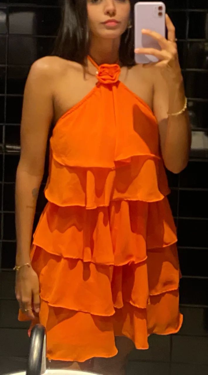 Vestido babado P 