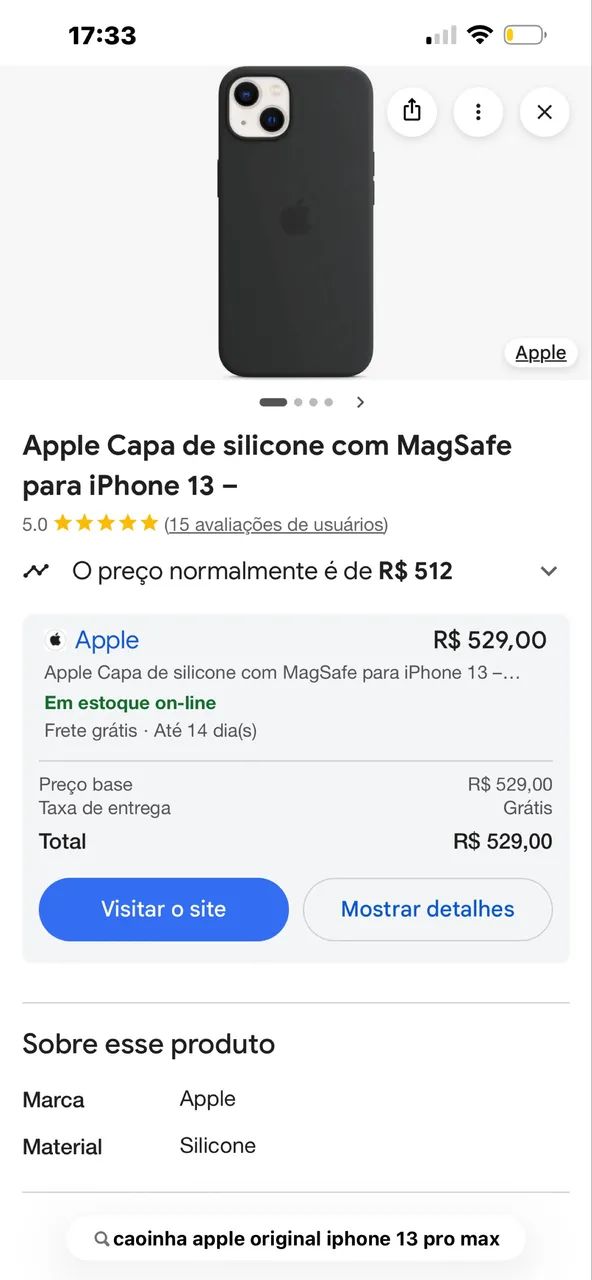 Capinha iPhone original 13 pro max - Foto 3